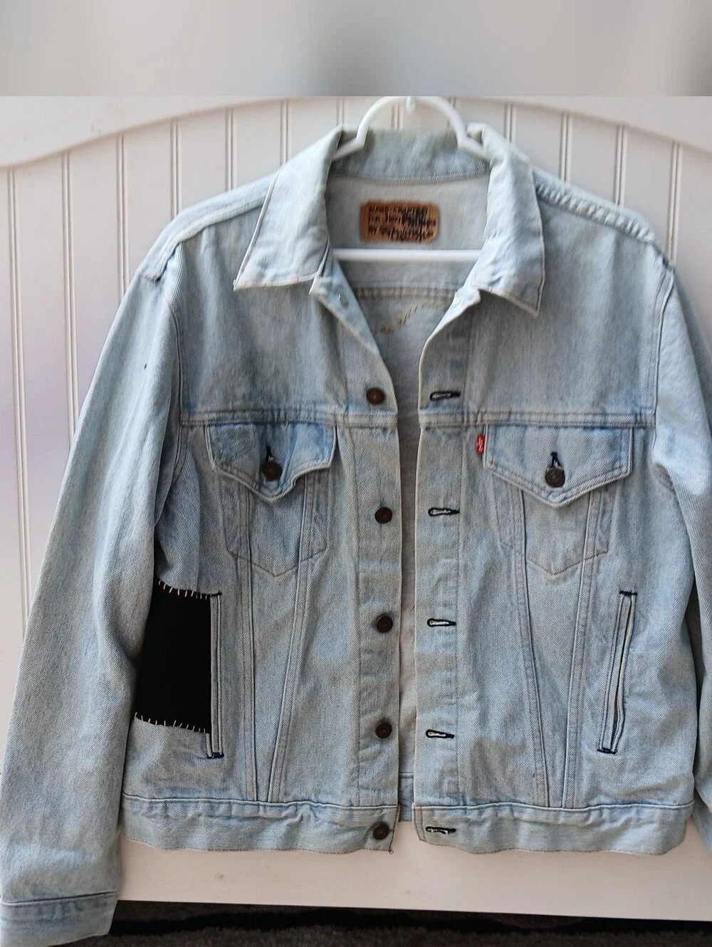 Custom Made Artist Signed Santa Cruz Screaming Wheels Logo Levis Jacket